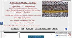 Desktop Screenshot of etoffe-reliefsdumidi.com